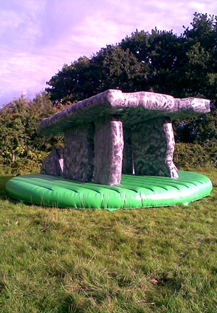  photograph - inflatable sculpture of dolmen